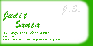 judit santa business card